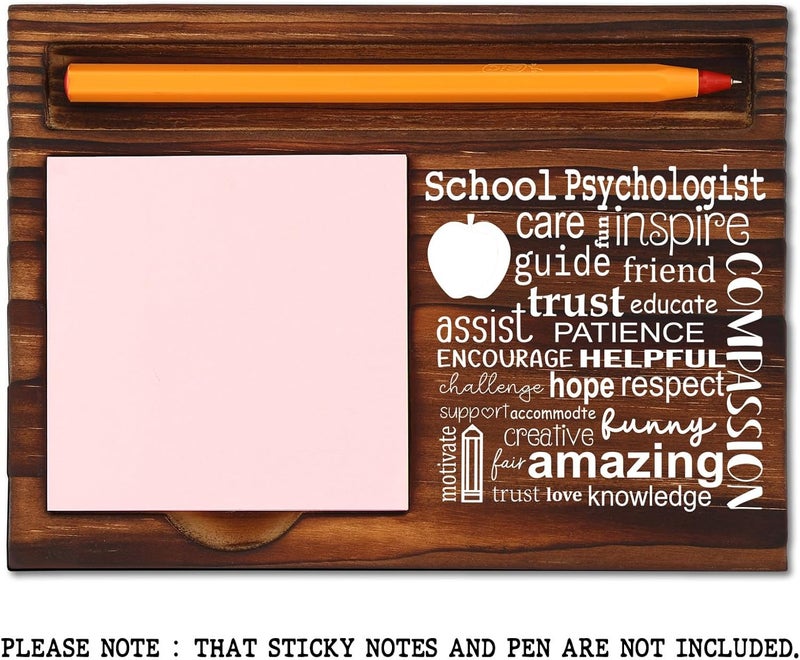 TRCENDE Appreciation Gift for School Psychologist Men Women, School Psychologist Gift, Birthday Christmas Retirement Graduation Gifts for School Psychologist, Retro Self-Stick Note Pad Holders XB469 - Image 2